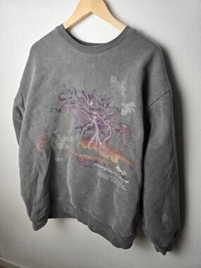 Civil Regime Crewneck Sweatshirt Dove Faded